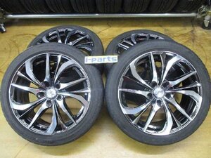 LEONIS　TE/BS18インチ4本セット　225/45R18　8J　5穴　114.3　マークX/エスティマ　太田