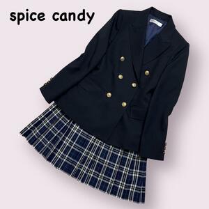 spice candy　卒服　キッズフォーマルセットアップ　紺ブレ　金ボタン