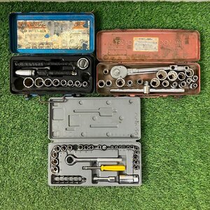 【中古品】『1-228』TONE など クロスレンチ ラチェットハンドル エクステンションバー ソケット 工具セット まとめ