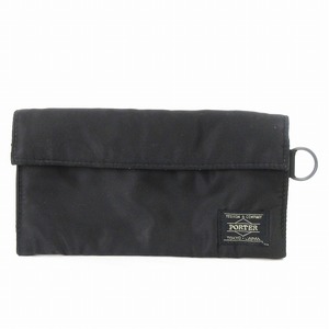 ポーター PORTER 吉田カバン タンカー LONG WALLET 長財布 フラップ ベルクロ ナイロン 622-78166 黒 ブラック メンズ