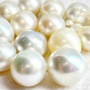 ［南洋白蝶真珠14点おまとめ］M 重量約50.0g 約250ct 11.5-23mm珠 pearl パール ルース 裸石 宝石 ジュエリー jewelry DI0 ①