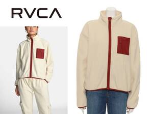 新品！　【RVCA（ルーカ）】レディース　フリース　パイピング　ブルゾン　ジャケット