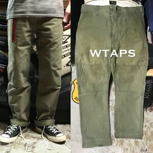 ［希少／完売モデル］フェード《★ WTAPS ★》ワークワイドダブルニーパンツ ダブルタップス BUDS ネイバーフッド WTVUA カーゴパンツ OD 