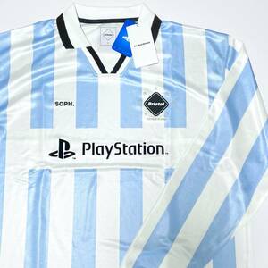 24AW新品L☆F.C.Real BristolゲームシャツOVERSIZED GAME SHIRTサッカーシャツFCRBブリストルF.C.R.BロンTポロシャツSOPHメッシPlayStation