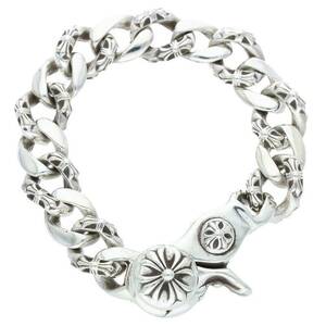 クロムハーツ Chrome Hearts FNCY CHN LNK/ファンシーリンククリップ サイズ:15LINK シルバーブレスレット 中古 GZ11