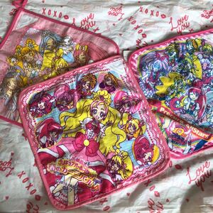 プリキュア　ループ付きタオル　3枚セット　　レア