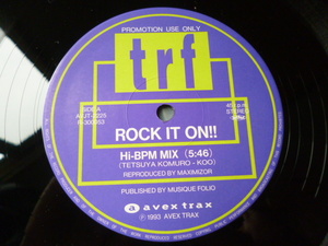TRF / Rock It On!! レア国内プロモ盤 12 アッパーRAVE サウンド 試聴