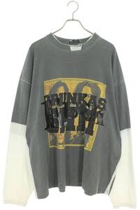 ヴェトモン VETEMENTS 18AW FUCK TEE UAH19TR326-11 サイズ:S 転写プリントオーバーサイズ長袖カットソー 中古 FK04