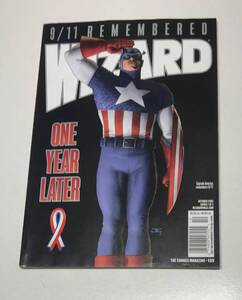 アメコミ 情報誌 USA 英字 Wizard #133 Oct 2002 Capt America Cover 9/11 Remembered One Year Later OCT 2002 @B3 