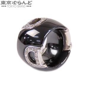 103018802 ダミアーニ Damiani D.ICON Dアイコン トップ ブラック K18WG セラミック ダイヤモンド ペンダントトップ レディース 仕上済