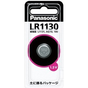 メール便発送 パナソニック アルカリボタン電池 LR1130P 00000811