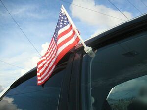 USAカーフラッグ！USDM ローライダー アメリカ合衆国 国旗 US 旗 Type1