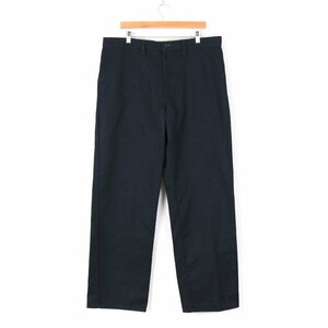 ディッキーズ ワークパンツ ペインターパンツ ワンポイントロゴ アメリカ古着 メンズ 38×34サイズ ネイビー Dickies