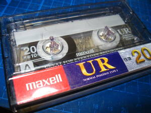 7使用済み　中古　 カセットテープ　日立Maxell　UR20　Type1 ノーマル　20分　1本　爪あり　No.1355