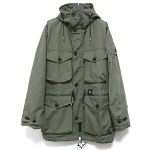 新品★Ark Air アークエアー★WATER PROOF SMOCK★B243AA 撥水加工 ミリタリージャケット 4POCKET SMOCK オリーブグリーン Lサイズ