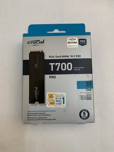 crucial SSD M.2 2TB Gen5 NVMe PCLe T700 ヒートシンク付き　送料無料