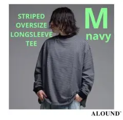 ALOUND STRIPED OVERSIZE LONGSLEEVE TEE M