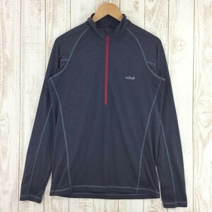 MENs M ラブ AEON PLUS ZIP TEE RAB QBT-42 チャコール系