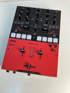 Pioneer パイオニア DJ スクラッチスタイル 2ch DJミキサー DJM-S5 グロスレッドカラー 中古