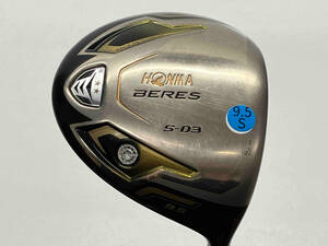 【ヘッドカバーなし】HONMA ホンマ GOLF ゴルフ BERES ベレス S－03 9.5° ドライバー　フレックスS