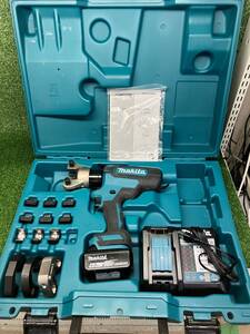 【中古品/美品】★makita(マキタ) 18v充電式圧着機 (6.0Ahバッテリx1/充電器/ケース) TC300DRG　IT69QRAVVBQC