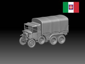 HINODE 1/144 レジンキット 未塗装　WW2 イタリア軍　SPA ドヴンクェ 35 トラック　軍用車両ワールドタンクミュージアム240823