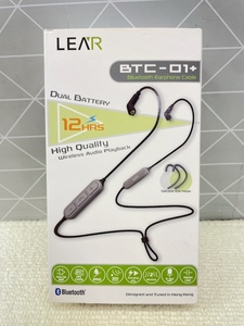 C269 美品 LEAR リケーブル Bluetooth 対応 BTC-01 MMCX 国内の高品質コンデンサ 高純度OFCケーブルを使用 高感度マイク内蔵