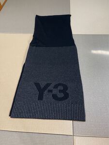 Y-3 マフラーヨージヤマモト　Y3ロゴMADE IN BELGIUM数回使用　美品長さ225cm 幅45cm 