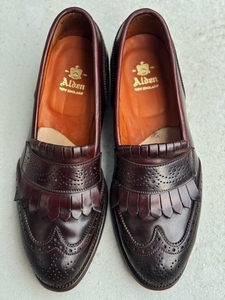 19万円 ALDEN オールデン コードバンCORDOVAN馬革 革靴 タッセルローファー レザーシューズ ビジネスシューズrrl john lobb poloローファー