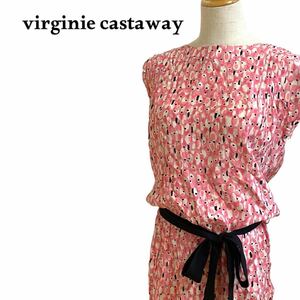 virginie castaway ワンピース　古着　シルク　レディース 半袖 