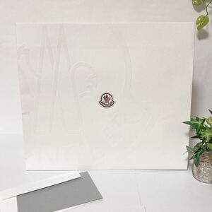 モンクレール「MONCLER」ショッパー (4612) 正規品 付属品 ショップ袋 ブランド紙袋 36×31×11.5cm ホワイト 折らずに配送