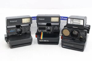 【ト静】 ★ ポラロイドカメラ 3点 まとめ Polaroid closeup636 Spirit600CL Polatronic5 中古現状販売 画像参照 GC000GCG33