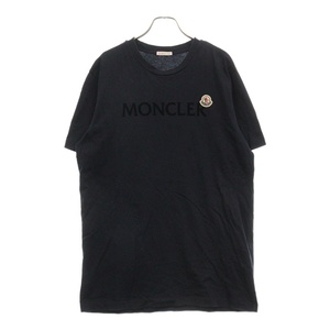 MONCLER モンクレール 22AW T-SHIRT ワッペン ロゴ クルーネック半袖Tシャツ カットソー ネイビー H20918C00025