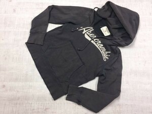 アバクロンビー＆フィッチ Abercrombie&Fitch サーフ フロッキープリント グランジ プルオーバー スウェット パーカー レディース S 紺