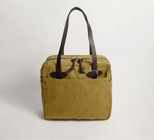 FILSON TOTE BAG WITH ZIPPER フィルソン　キャンバス トートバッグ ウィズ ジッパー　バッグ　カバン　カバン　トート　タン　TAN