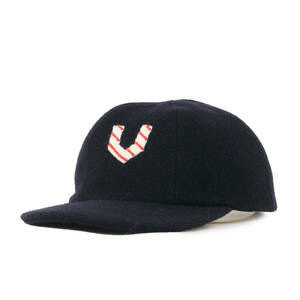 visvim ビズビム キャップ サイズ:M/L ハンドアップリケ ウール 6パネルキャップ HONUS CAP ネイビー 紺 帽子