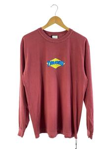 THRASHER◆長袖Tシャツ/L/コットン/RED/WDS-C-THRS-23-Q4-05