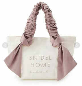 美品 SNIDEL HOME オーガニック キャンバス トート バッグ ピンク スナイデルホーム