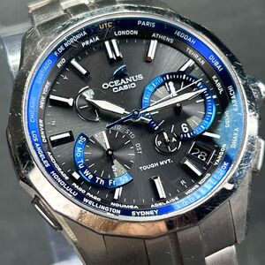 美品 CASIO OCEANUS カシオ オシアナス マンタ Manta OCW-S2400E-1AJF 腕時計 電波ソーラー 腕時計 チタン ブラック アナログ 動作確認済み