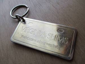 US　ビンテージ　キーホルダー 　VIRGINIA SLIMS バージニアスリム　タバコ aa193