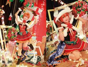 ★コスプレ衣装★ラブライブ!風★星空凛★クリスマス覚醒2015★デジタルプリント★高品質