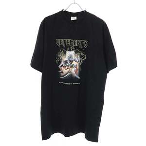 VETEMENTS ヴェトモン 21SS Oversized Electric Logo Heavy Metal T-Shirt ヘビーメタルプリントTシャツ UE51TR560B