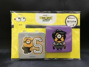 【0022-01】 HAPPYくじ MINIONS ミニオンズ フィーバー 缶バッチ賞 TYPE-E 現品のみ