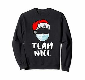 Team Nice Christmas Funny Couple Matching Pajama トレーナー