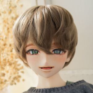  MOF DOLL. DDH16 カスタムヘッド F肌 ソフビ盛り 開口 +アイ +ウィッグドルフィードリーム