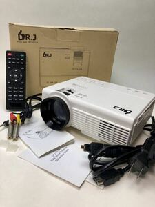 プロジェクター MINI HOME projecter DR-J HI-04 ミニホーム　プロジェクター　　リモコン　コード　外箱　説明書付　　きれいです。