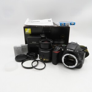 1円〜 Nikon ニコン D5600 デジタル一眼レフカメラ AF-P DX NIKKOR 18-55mm 1:3.5-5.6G VR 箱付 動作確認済 現状品 y191-3402131【Y商品】