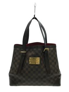 LOUIS VUITTON◆ハムプステッドMM_ダミエ・エベヌ_BRW/PVC/BRW/N51204