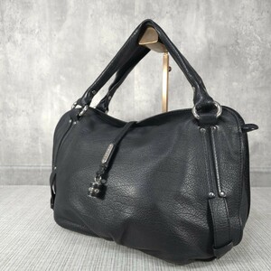 1スタ CELINE セリーヌ ビタースイート ブラック トートバッグ ハンドバッグ ショルダーバッグ ワンショルダー レザー フラップ ロゴ 刻印