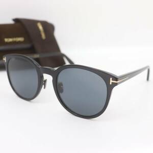 ITYH0ONEFZLM 即決 本物 美品 TOM FORD トムフォード サングラス TF1052-K 01A 55□23 145 ブラック ゴールド ケース クロス ユニセックス